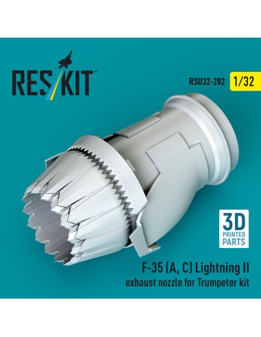F-35 (A, ?) Lightning II exhaust nozzle for Trumpeter kit (3D Printed) 