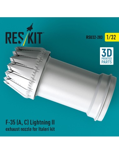 F-35 (A, ?) Lightning II exhaust nozzle for Italeri kit (3D Printed) 