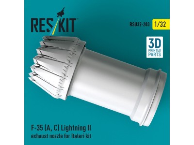 F-35 (A, ?) Lightning II exhaust nozzle for Italeri kit (3D Printed) 