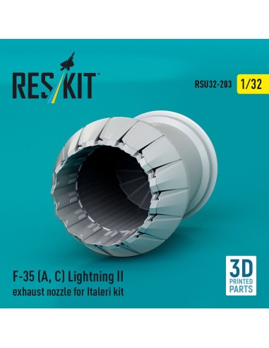 F-35 (A, ?) Lightning II exhaust nozzle for Italeri kit (3D Printed) 