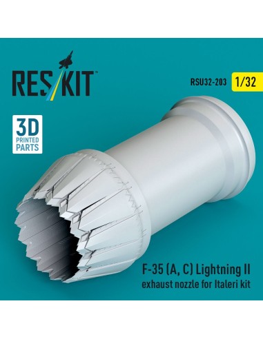 F-35 (A, ?) Lightning II exhaust nozzle for Italeri kit (3D Printed) 