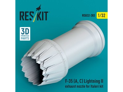 F-35 (A, ?) Lightning II exhaust nozzle for Italeri kit (3D Printed) 