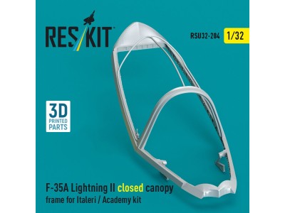 F-35A Lightning II closed canopy frame for Italeri / Academy kit (3D Printed) 