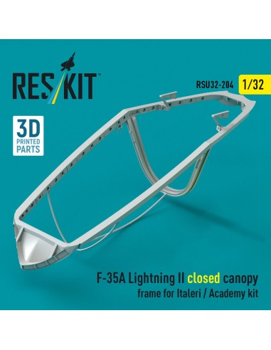 F-35A Lightning II closed canopy frame for Italeri / Academy kit (3D Printed) 