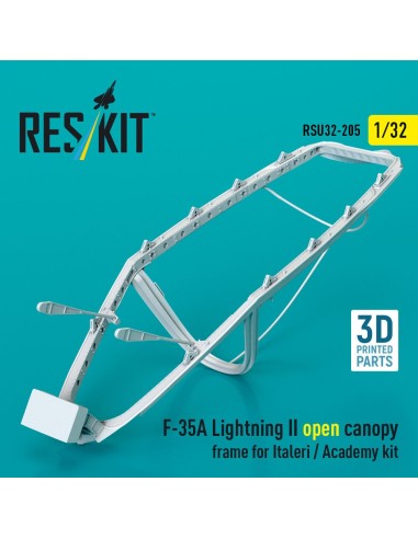 F-35A Lightning II open canopy frame for Italeri / Academy kit (3D Printed) 