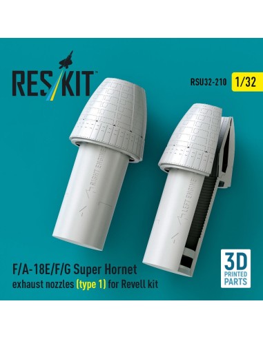 F/A-18E/F/G Super Hornet exhaust nozzles (type 1) for Revell kit (3D Printed) 