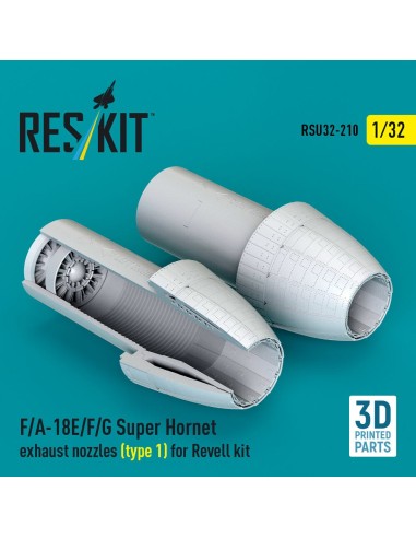 F/A-18E/F/G Super Hornet exhaust nozzles (type 1) for Revell kit (3D Printed) 