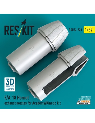 F/A-18 Hornet exhaust nozzles for Academy/Kinetic kit (3D Printed) 