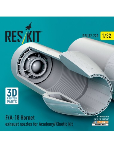 F/A-18 Hornet exhaust nozzles for Academy/Kinetic kit (3D Printed) 