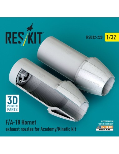F/A-18 Hornet exhaust nozzles for Academy/Kinetic kit (3D Printed) 