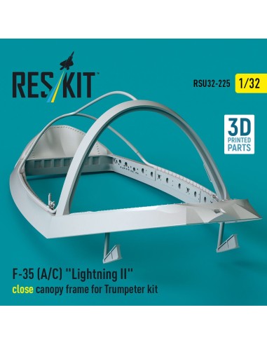 F-35 (A/C) Lightning II close canopy frame for Trumpeter kit (3D Printed) 