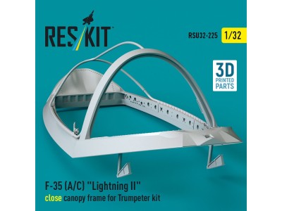 F-35 (A/C) Lightning II close canopy frame for Trumpeter kit (3D Printed) 