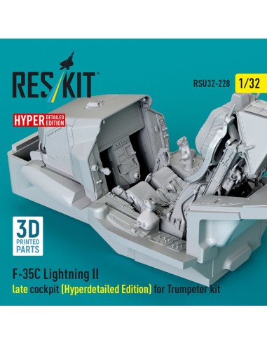F-35C Lightning II late cockpit (Hyperdetailed Edition) for Trumpeter kit (3D Printed) 