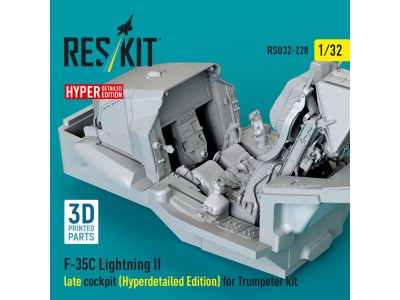 F-35C Lightning II late cockpit (Hyperdetailed Edition) for Trumpeter kit (3D Printed) 