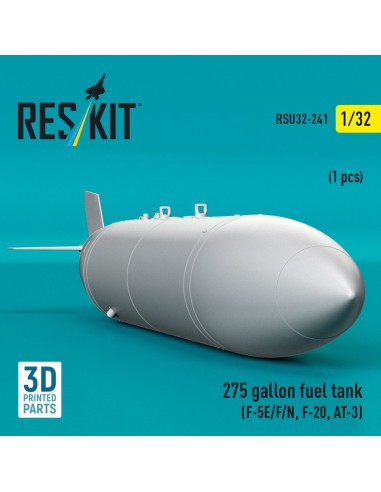 275 gallon fuel tank (F-5E/F/N, F-20, AT-3) (1 pcs) (3D Printed) 