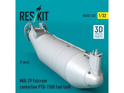 MiG-29 Fulcrum centerline PTB-1500 fuel tank (1 pcs) (3D Printed) 
