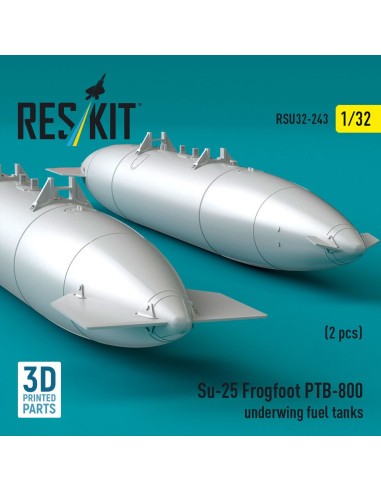 Su-25 Frogfoot PTB-800 underwing fuel tanks (2 pcs) (3D Printed) 