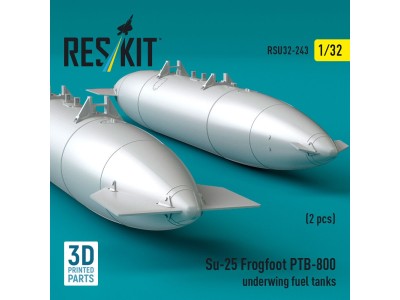 Su-25 Frogfoot PTB-800 underwing fuel tanks (2 pcs) (3D Printed) 