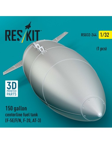 150 gallon centerline fuel tank (F-5E/F/N, F-20, AT-3) (1 pcs) (3D Printed) 