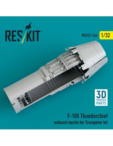 F-105 Thunderchief exhaust nozzle for Trumpeter kit (3D Printed) 
