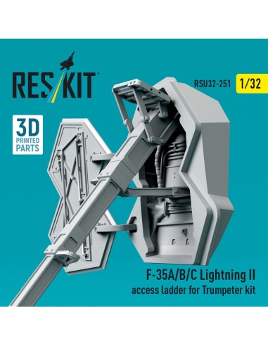 F-35A/B/C Lightning II access ladder for Trumpeter kit (3D Printed) 