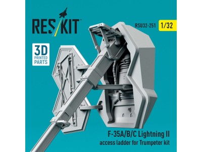 F-35A/B/C Lightning II access ladder for Trumpeter kit (3D Printed) 