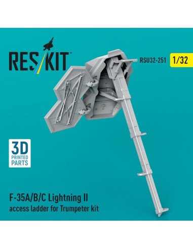 F-35A/B/C Lightning II access ladder for Trumpeter kit (3D Printed) 