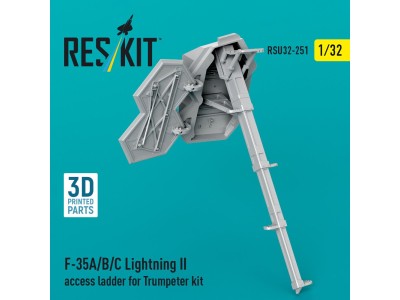 F-35A/B/C Lightning II access ladder for Trumpeter kit (3D Printed) 