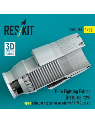 F-16 Fighting Falcon (F110-GE-129) open exhaust nozzle for Academy / AFV Club kit (3D Printed) 