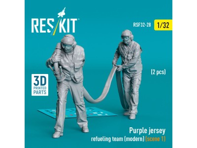 Purple jersey refueling team (modern) (scene 1) (2 pcs) (3D Printed) 