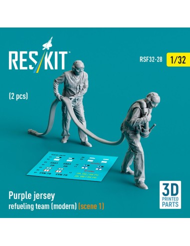 Purple jersey refueling team (modern) (scene 1) (2 pcs) (3D Printed) 