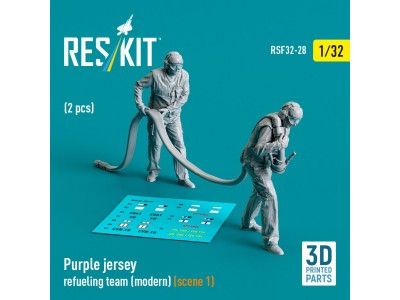 Purple jersey refueling team (modern) (scene 1) (2 pcs) (3D Printed) 