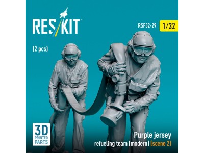Purple jersey refueling team (modern) (scene 2) (2 pcs) (3D Printed) 