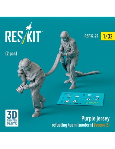 Purple jersey refueling team (modern) (scene 2) (2 pcs) (3D Printed) 