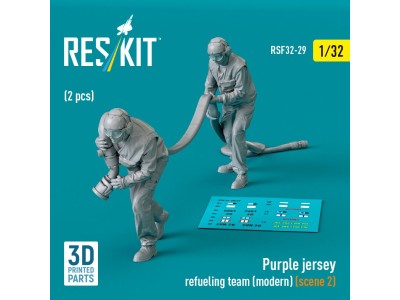 Purple jersey refueling team (modern) (scene 2) (2 pcs) (3D Printed) 