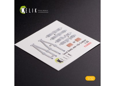 AH-1G Cobra interior 3D decals for ICM kit 