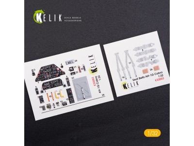 AH-1G Cobra interior 3D decals for ICM kit 