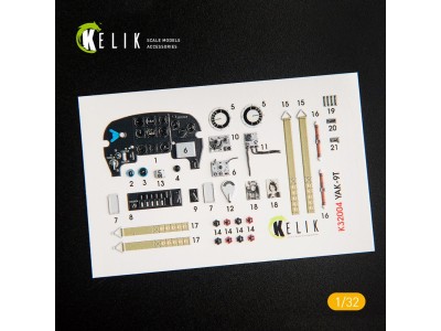 Yak-9T interior 3D decals for ICM kit 