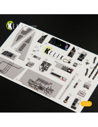 F-35C interior 3D decals for Trumpeter kit 