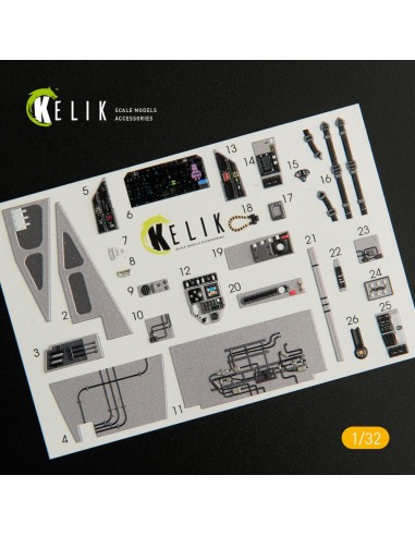 F-35C interior 3D decals for Trumpeter kit 