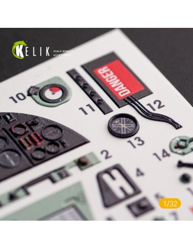 Hawker Hurricane Mk.IIB - Interior 3D Decal for Revell kit 