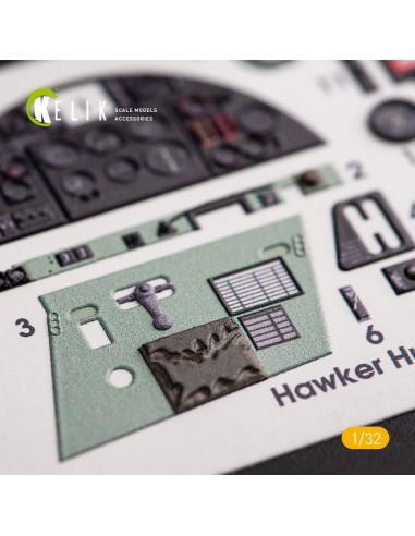 Hawker Hurricane Mk.IIB - Interior 3D Decal for Revell kit 