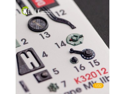 Hawker Hurricane Mk.IIB - Interior 3D Decal for Revell kit 