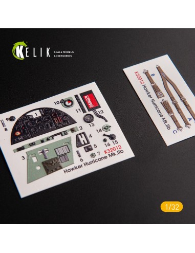 Hawker Hurricane Mk.IIB - Interior 3D Decal for Revell kit 