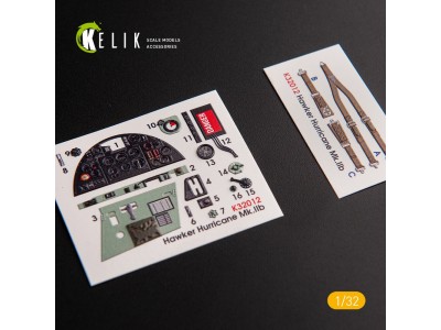 Hawker Hurricane Mk.IIB - Interior 3D Decal for Revell kit 