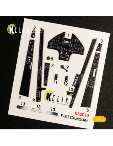 F-8J Crusader- Interior 3D Decal for Trumpeter kit 