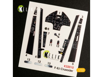 F-8J Crusader- Interior 3D Decal for Trumpeter kit 