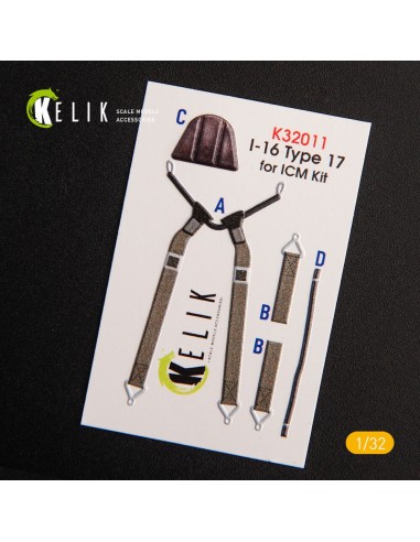 I-16 type 17 - Interior 3D Decal for ICM kit 