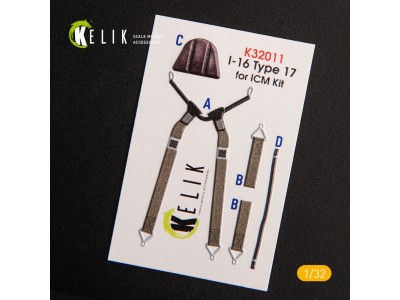 I-16 type 17 - Interior 3D Decal for ICM kit 