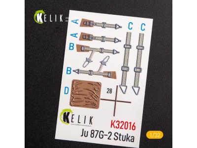 Junkers Ju 87 D/G Stuka - Interior 3D Decal for Trumpeter kit 